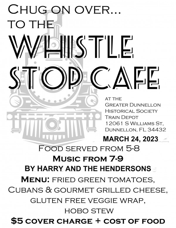 March Whistle Stop flyer